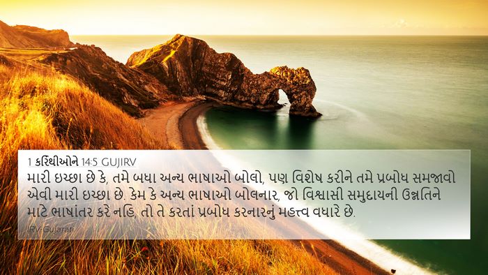 1 કરિંથીઓને 14:5 GUJIRV Bible Verse Image