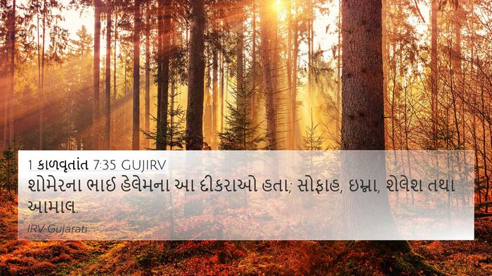 1 કાળવૃતાંત 7:35 GUJIRV 4K Wallpaper - શોમેરના ભાઈ - 4K Wallpaper Bible Verse