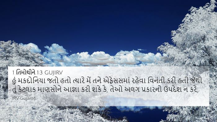 1 તિમોથીને 1:3 GUJIRV Bible Verse Image