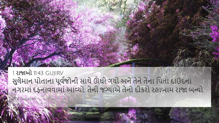1 રાજાઓ 11:43 GUJIRV Bible Verse Image