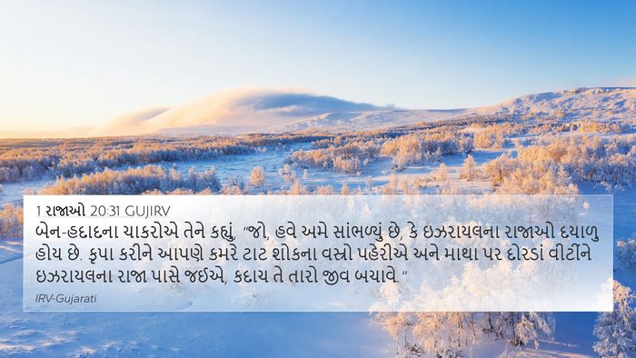 1 રાજાઓ 20:31 GUJIRV Bible Verse Image