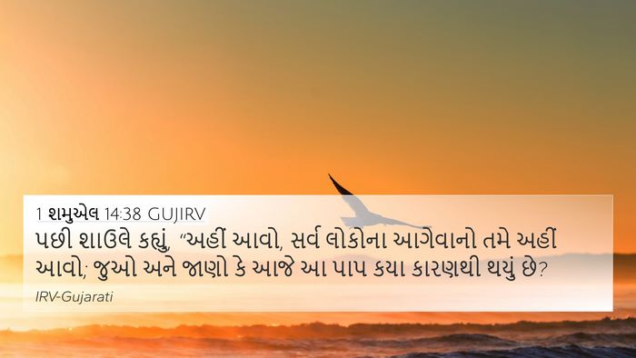 1 શમુએલ 14:38 GUJIRV Bible Verse Image