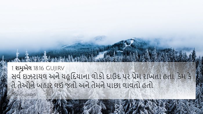 1 શમુએલ 18:16 GUJIRV Bible Verse Image