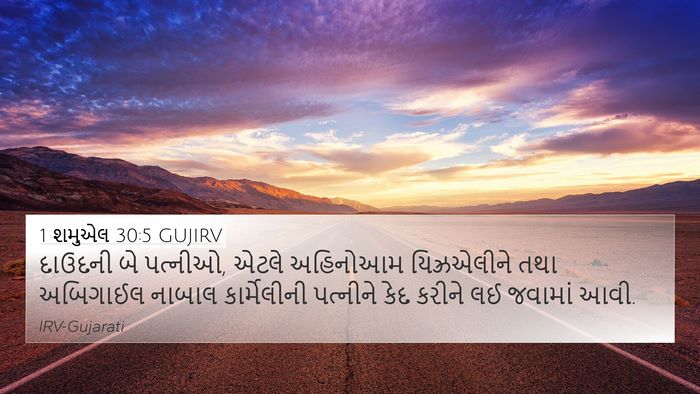 1 શમુએલ 30:5 GUJIRV Bible Verse Image