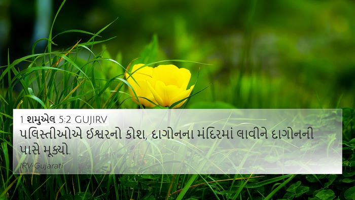 1 શમુએલ 5:2 GUJIRV Bible Verse Image