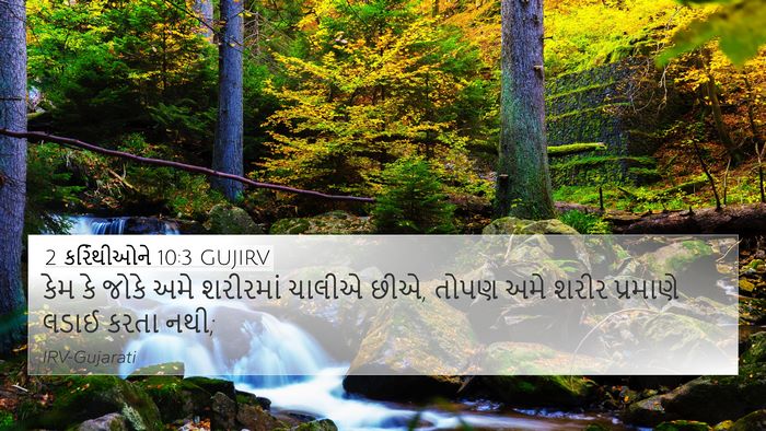 2 કરિંથીઓને 10:3 GUJIRV Bible Verse Image