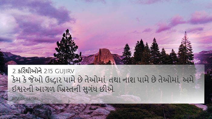 2 કરિંથીઓને 2:15 GUJIRV Bible Verse Image