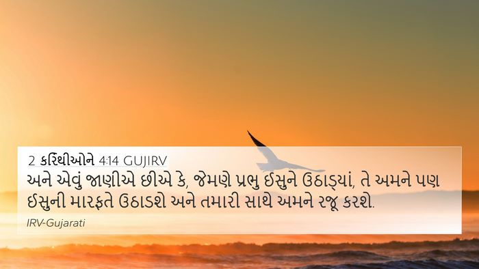2 કરિંથીઓને 4:14 GUJIRV Bible Verse Image