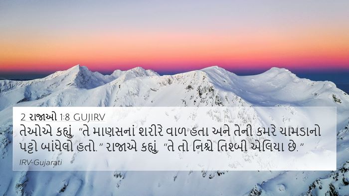 2 રાજાઓ 1:8 GUJIRV Bible Verse Image