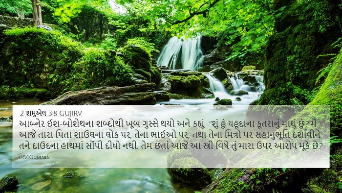2 શમુએલ 3:8 GUJIRV 4K Wallpaper - આબ્નેર ઈશ-બોશેથના - 4K Wallpaper Bible Verse