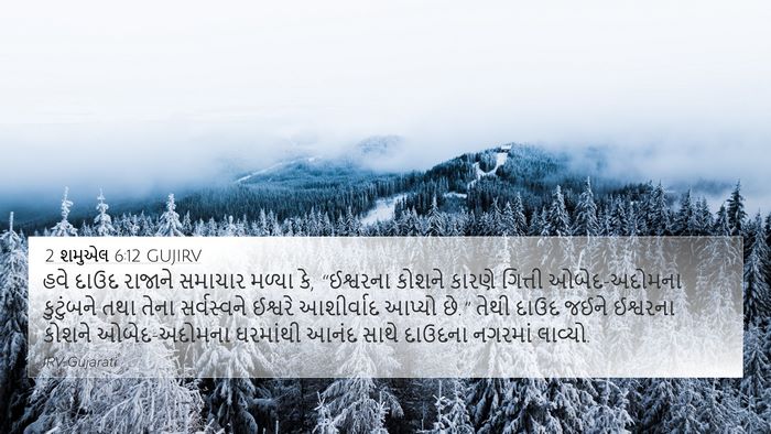 2 શમુએલ 6:12 GUJIRV Bible Verse Image