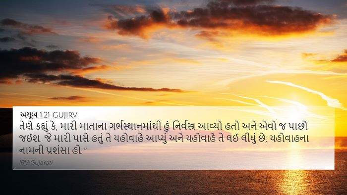 અયૂબ 1:21 GUJIRV Bible Verse Image