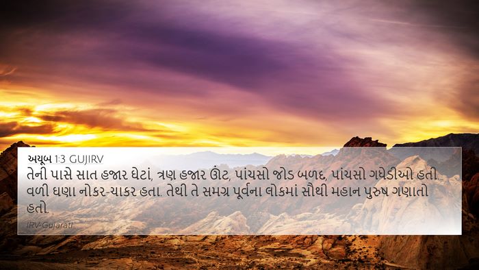 અયૂબ 1:3 GUJIRV Bible Verse Image
