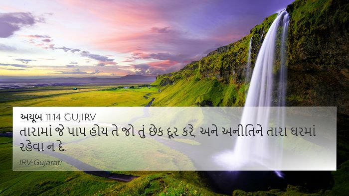 અયૂબ 11:14 GUJIRV Bible Verse Image