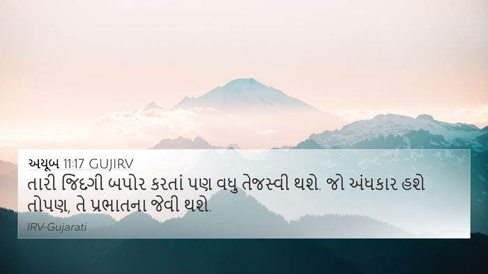 અયૂબ 11:17 GUJIRV Bible Verse Image