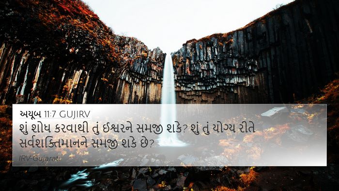 અયૂબ 11:7 GUJIRV Bible Verse Image