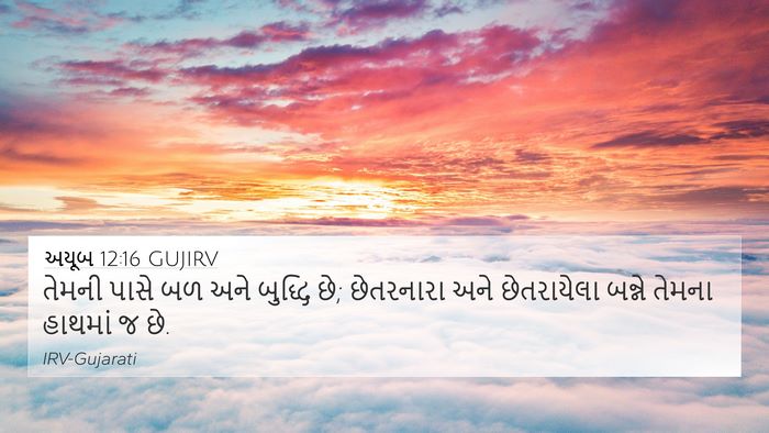 અયૂબ 12:16 GUJIRV Bible Verse Image