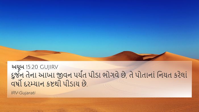 અયૂબ 15:20 GUJIRV Bible Verse Image