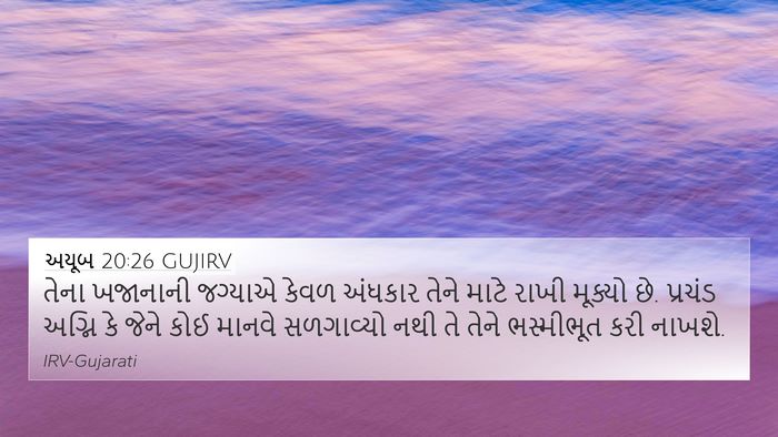 અયૂબ 20:26 GUJIRV Bible Verse Image