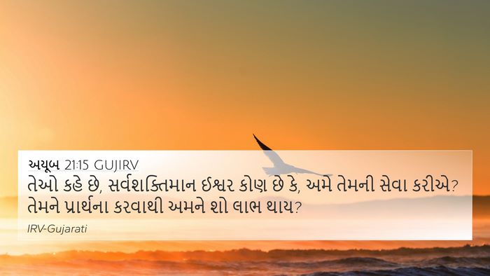 અયૂબ 21:15 GUJIRV Bible Verse Image
