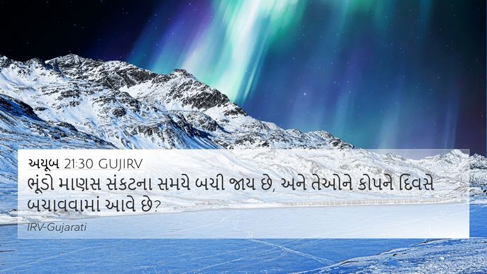 અયૂબ 21:30 GUJIRV Bible Verse Image