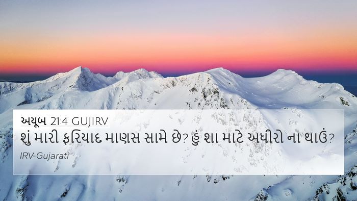 અયૂબ 21:4 GUJIRV Bible Verse Image