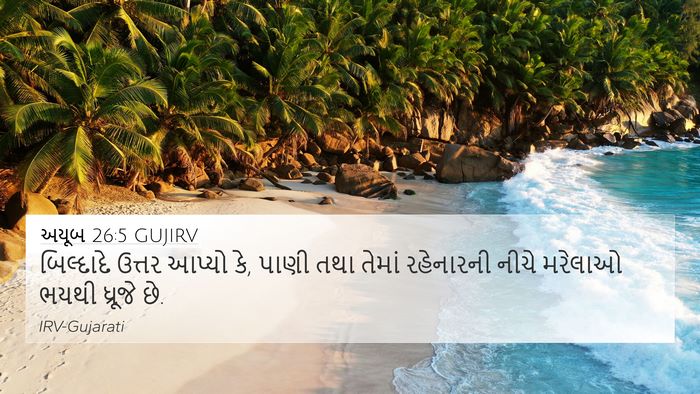 અયૂબ 26:5 GUJIRV Bible Verse Image