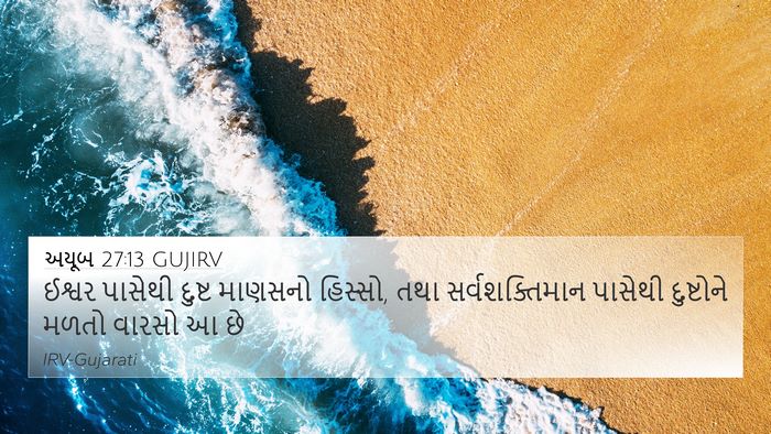 અયૂબ 27:13 GUJIRV Bible Verse Image