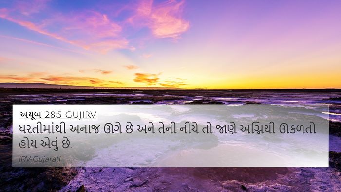 અયૂબ 28:5 GUJIRV Bible Verse Image