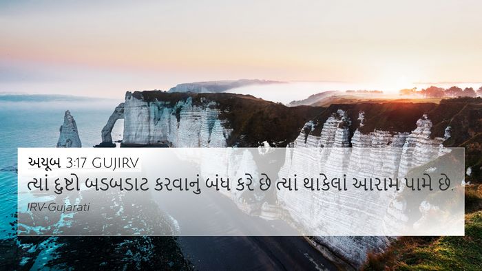અયૂબ 3:17 GUJIRV Bible Verse Image