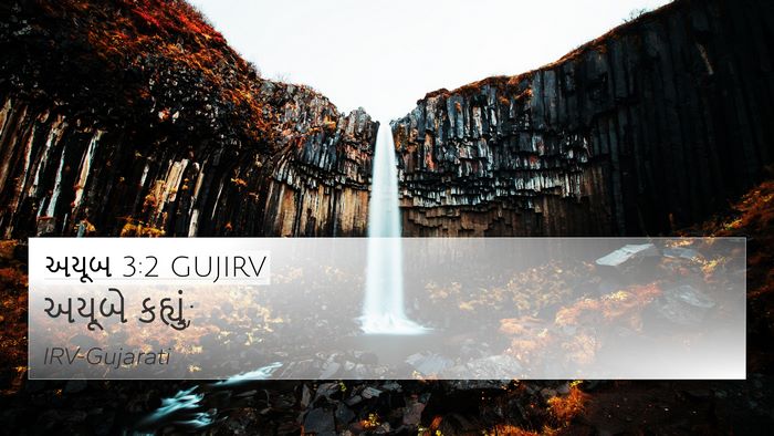 અયૂબ 3:2 GUJIRV 4K Wallpaper - અયૂબે - 4K Wallpaper Bible Verse