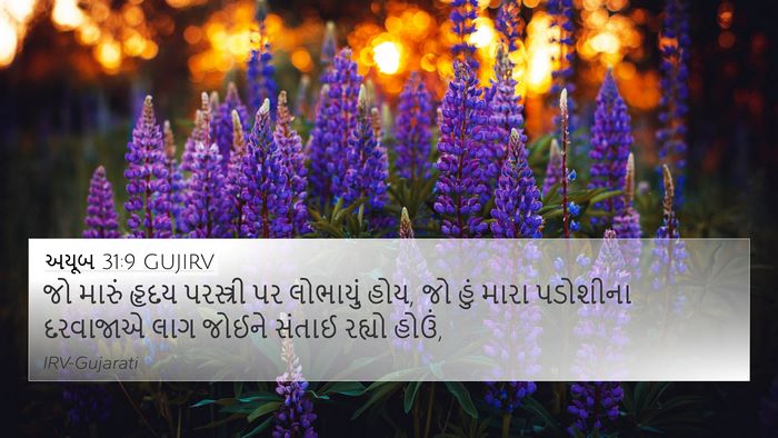 અયૂબ 31:9 GUJIRV Bible Verse Image