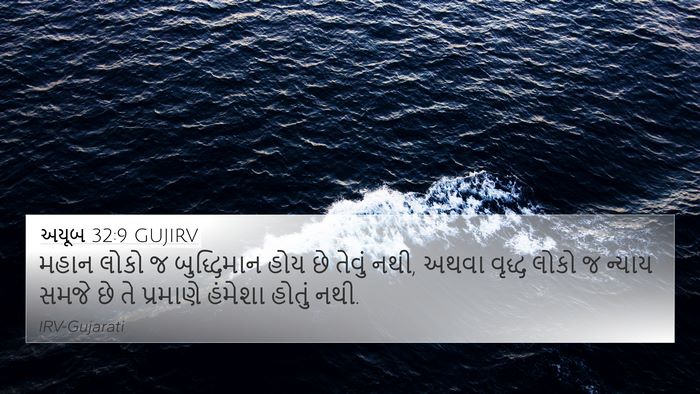 અયૂબ 32:9 GUJIRV Bible Verse Image