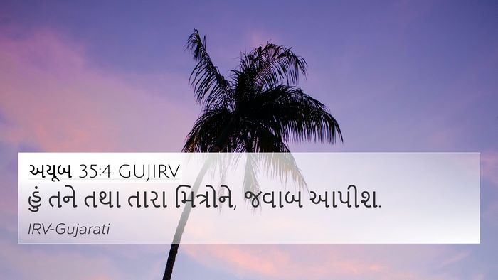 અયૂબ 35:4 GUJIRV Bible Verse Image