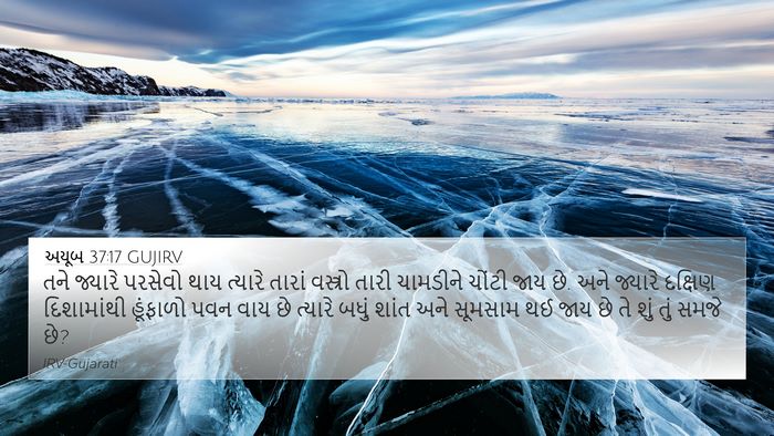અયૂબ 37:17 GUJIRV Bible Verse Image