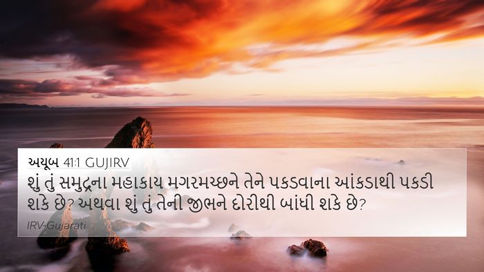 અયૂબ 41:1 GUJIRV Bible Verse Image