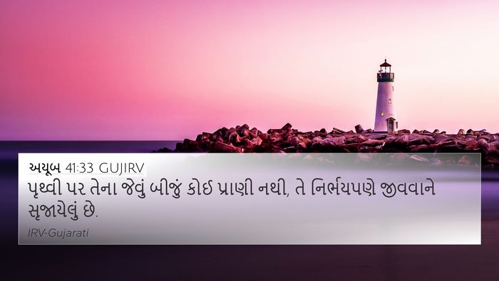 અયૂબ 41:33 GUJIRV Bible Verse Image