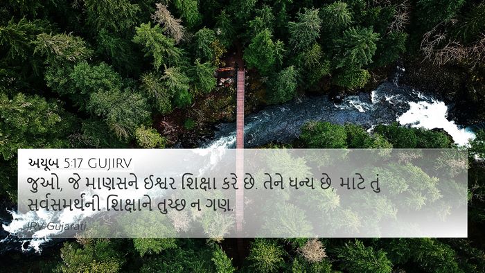અયૂબ 5:17 GUJIRV Bible Verse Image