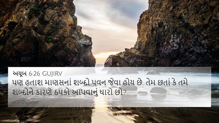 અયૂબ 6:26 GUJIRV Bible Verse Image