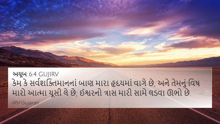 અયૂબ 6:4 GUJIRV Bible Verse Image