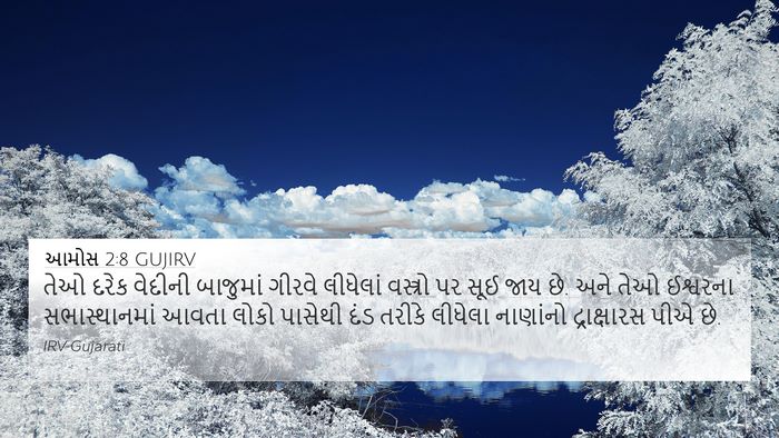 આમોસ 2:8 GUJIRV Bible Verse Image
