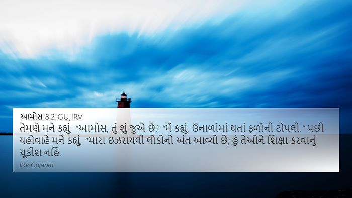 આમોસ 8:2 GUJIRV Bible Verse Image