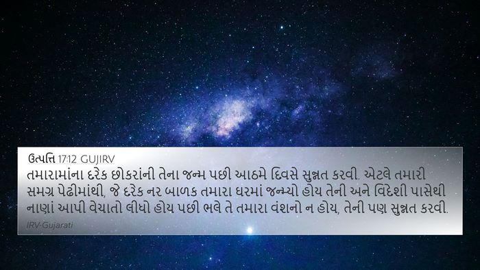 ઉત્પત્તિ 17:12 GUJIRV 4K Wallpaper - તમારામાંના દરેક - 4K Wallpaper Bible Verse