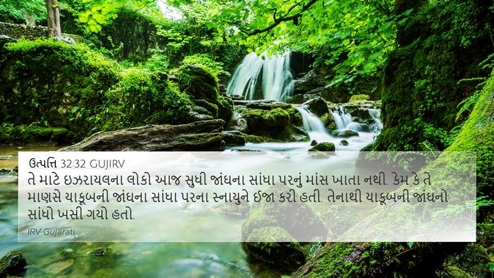 ઉત્પત્તિ 32:32 GUJIRV Bible Verse Image