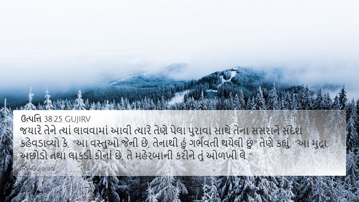 ઉત્પત્તિ 38:25 GUJIRV 4K Wallpaper - જયારે તેને ત્યાં - 4K Wallpaper Bible Verse