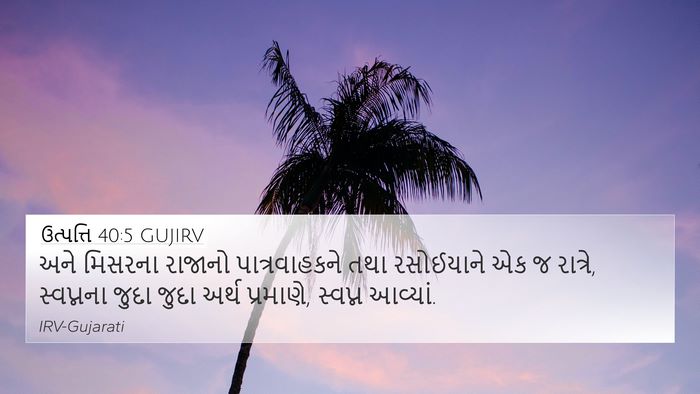 ઉત્પત્તિ 40:5 GUJIRV Bible Verse Image