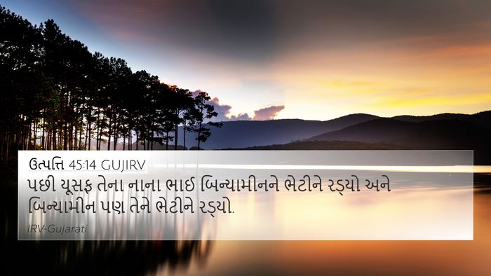 ઉત્પત્તિ 45:14 GUJIRV Bible Verse Image