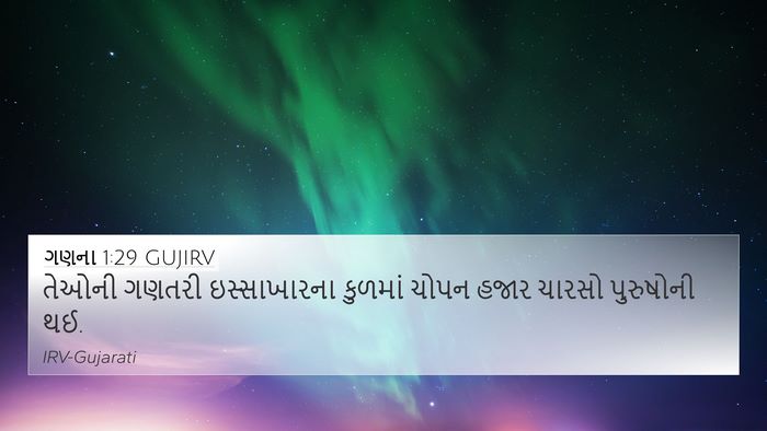 ગણના 1:29 GUJIRV Bible Verse Image