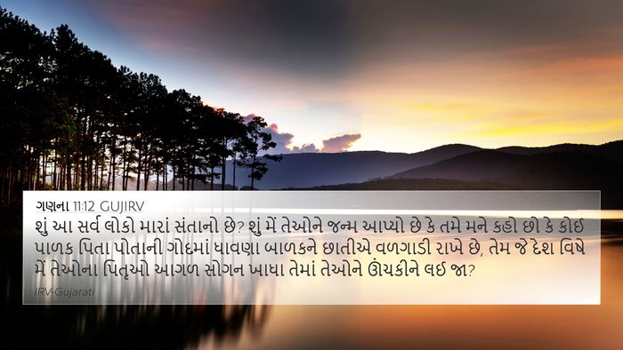 ગણના 11:12 GUJIRV Bible Verse Image