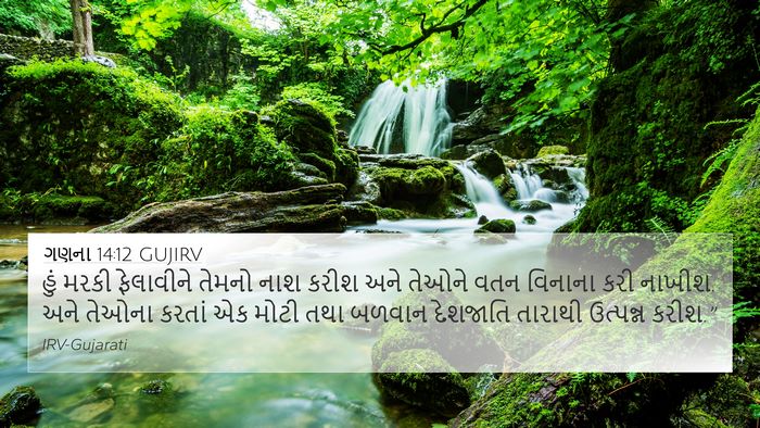 ગણના 14:12 GUJIRV Bible Verse Image